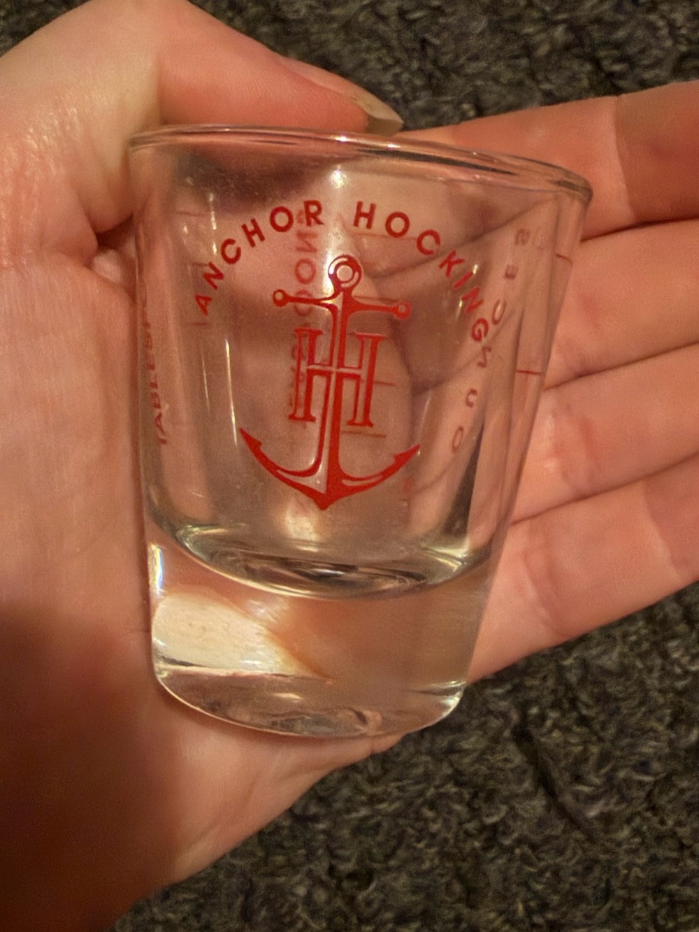 Anchor Hocking measuring Shot Glass